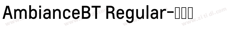 AmbianceBT Regular字体转换